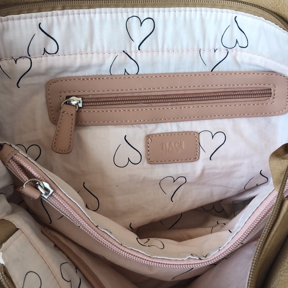 Baci Italian leather laser cut handbag - Picture 12 of 15